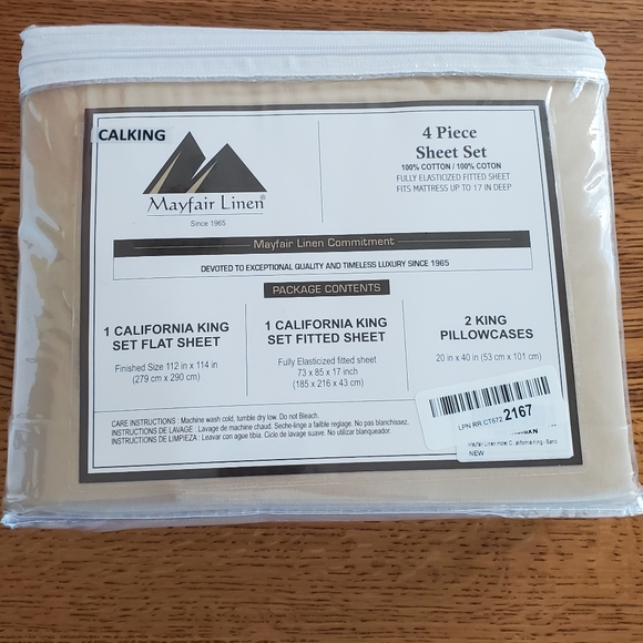 Mayfair Linen 800 Thread Count 100% Egyptian Cotton Sateen Weave Sheet 4-pc set - Picture 2 of 11